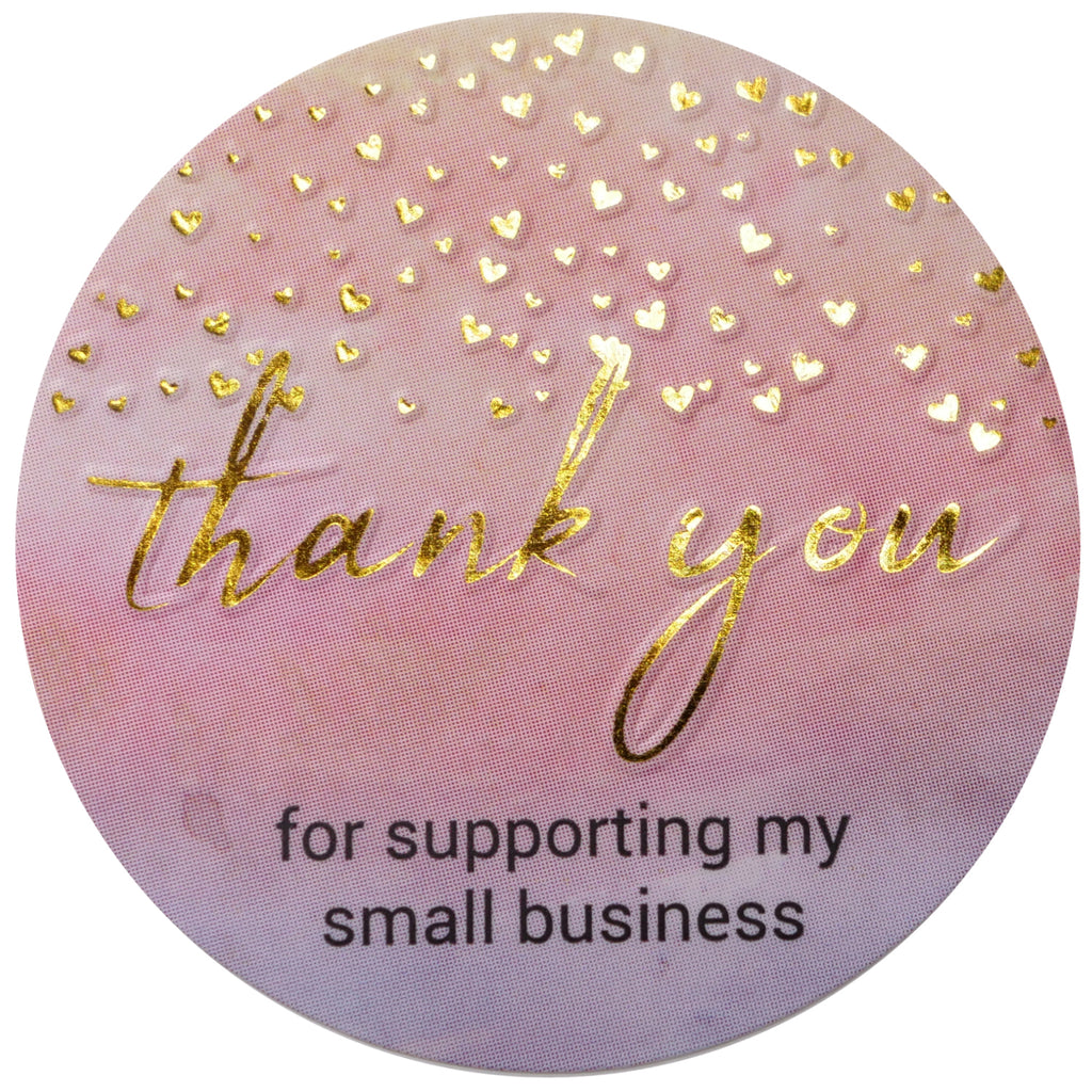 Modern 5th - Thank You for Supporting My Small Business Sticker Labels (1.5" Round - 400 Label Per Roll), Perfect for Online, Retail Store, Handmade Goods, Bakery, Small Business Owner and More…